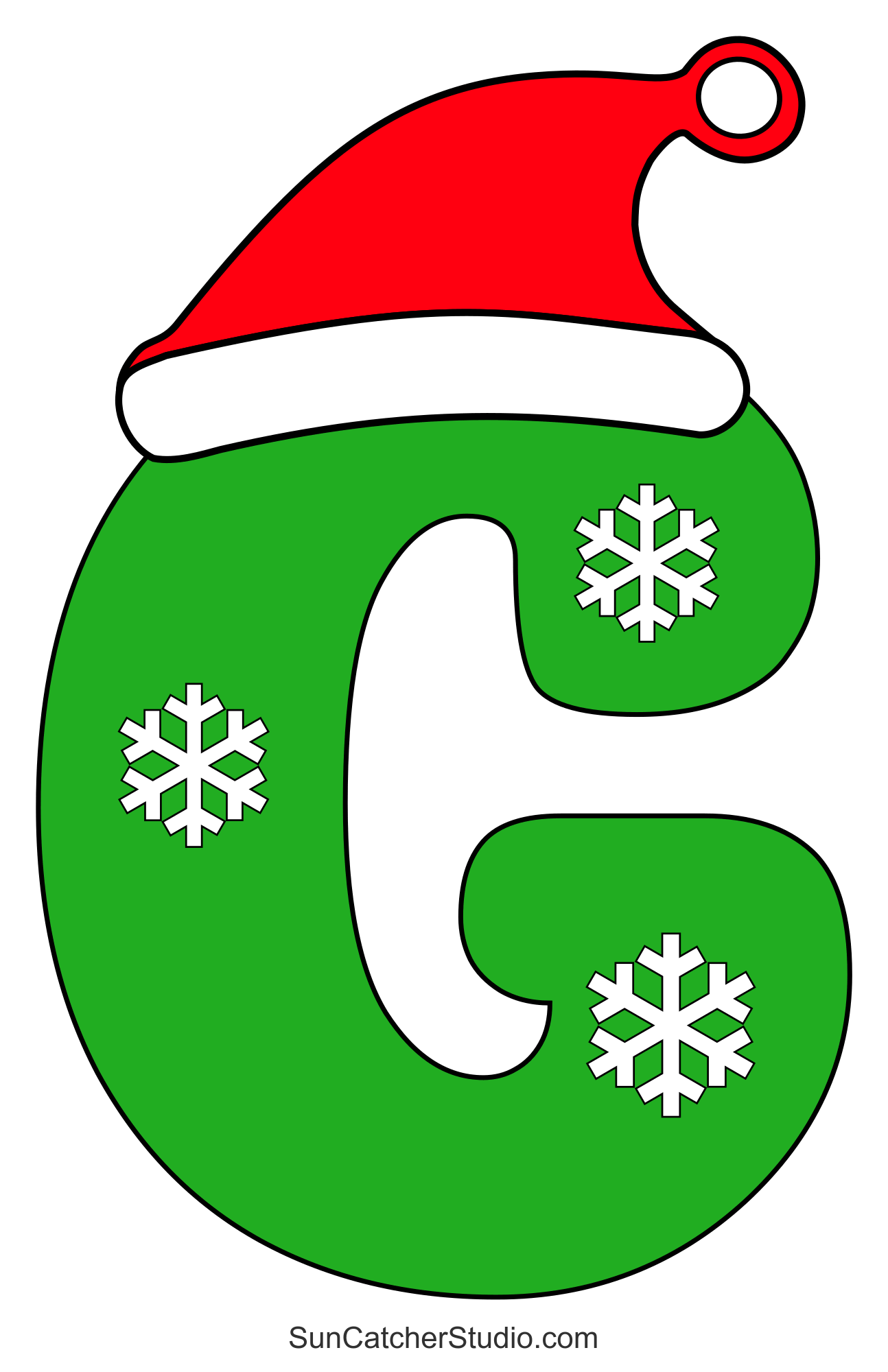 christmas font (printable alphabet letters & clipart) – free